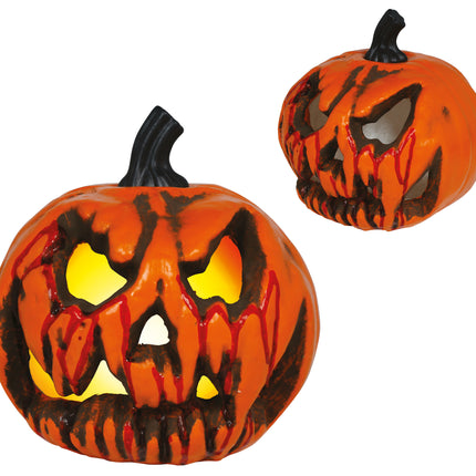Halloween Pompoen Oranje Horror 20cm