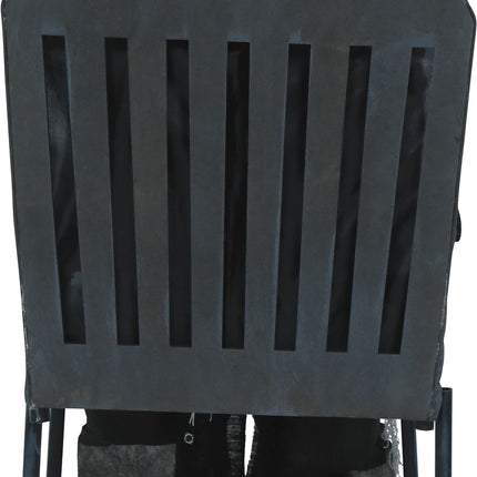 Halloween Skelet Op Stoel Met Licht, Geluid En Beweging 1,05m