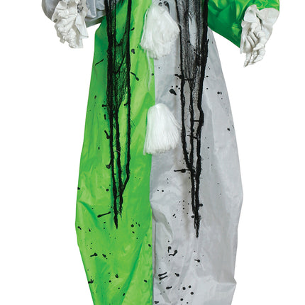 Halloween Pop Clown Met Licht, Geluid En Beweging 2,55m
