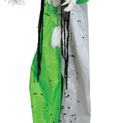 Halloween Pop Clown Met Licht, Geluid En Beweging 2,55m