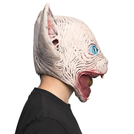 Latex hoofdmasker Horror cat