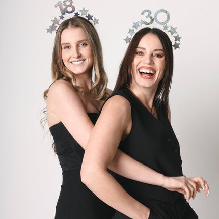 30 Jaar Haarband Zilver van Partydeco koop je bij Partywinkel