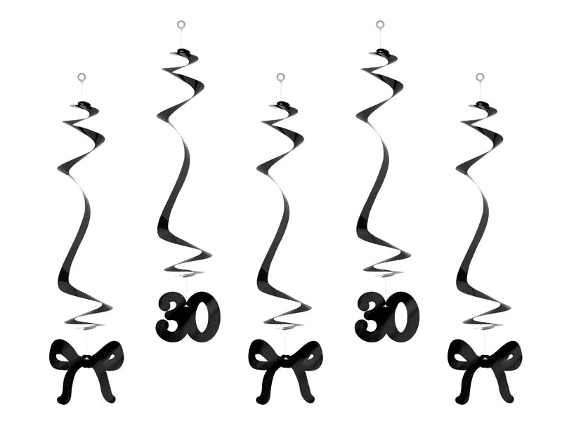 30 Jaar Hangdecoratie 50cm 5st van Partydeco koop je bij Partywinkel