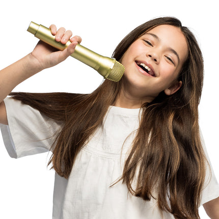 Microfoon deluxe goud