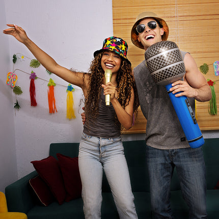 Microfoon deluxe goud