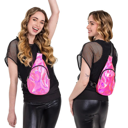 Crossbody tas Holo roze (30 x19 x 4 cm)