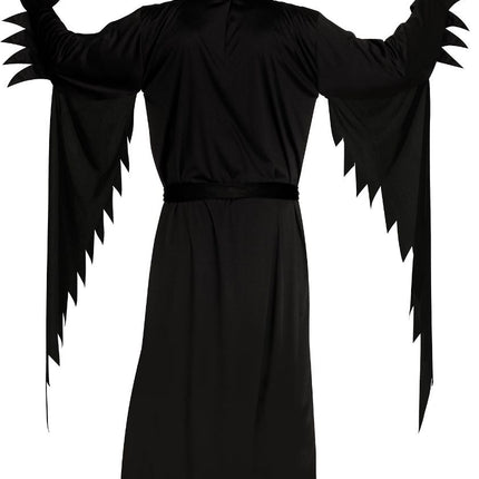 Halloween Kostuum Zwart Geest Face Aged