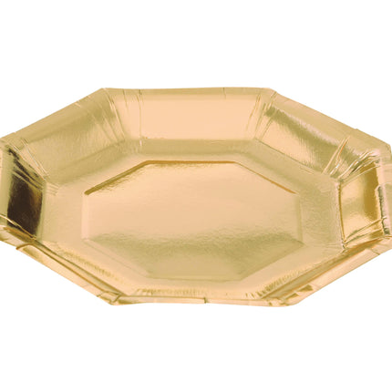 Gouden Borden Papier 23cm 6st