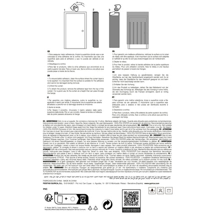 Blauwe Deurgordijn Mat 2m