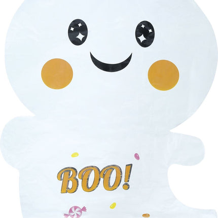 Halloween Helium Ballon Wit Spookje Leeg 75cm