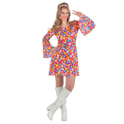 Volwassenenkostuum Hippie flower