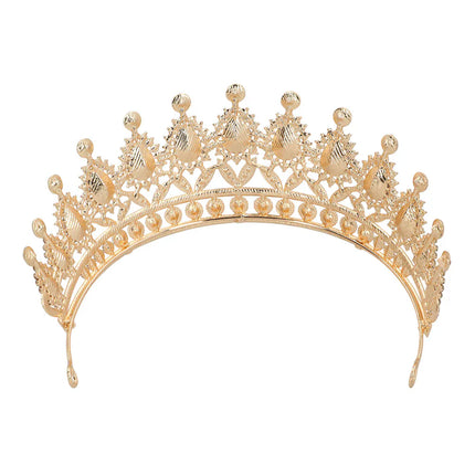 Metalen tiara Royal Christina