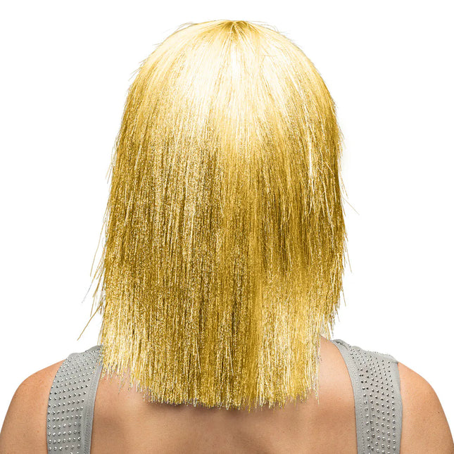 Goud Pruik Glittereffect