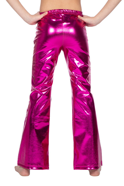 Fuchsia Legging Kind Flared Metallic
