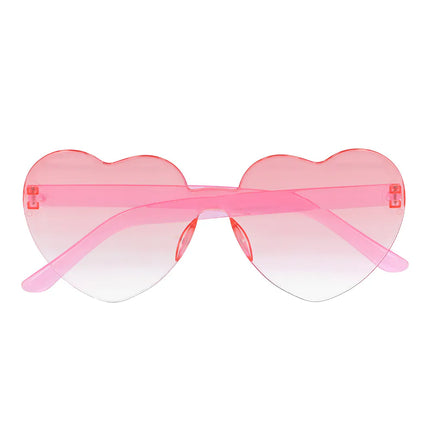 Partybril Festival hearts rood