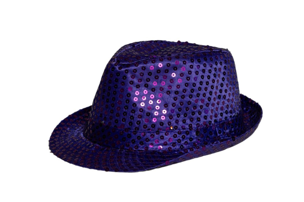 Pailletten Hoedje Paars