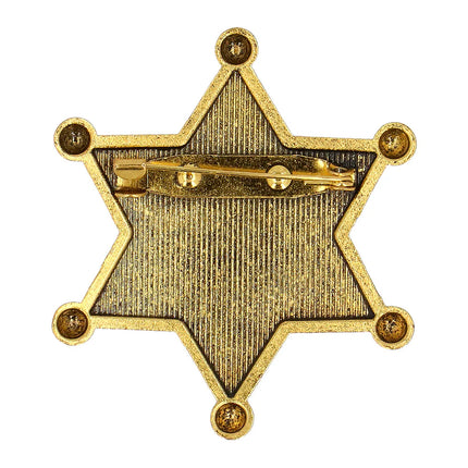 Sherrif Badge Goud Metaal