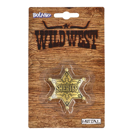 Sherrif Badge Goud Metaal