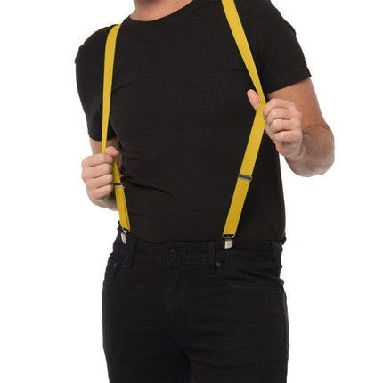 Bretels Geel - Breedte 2,5 cm