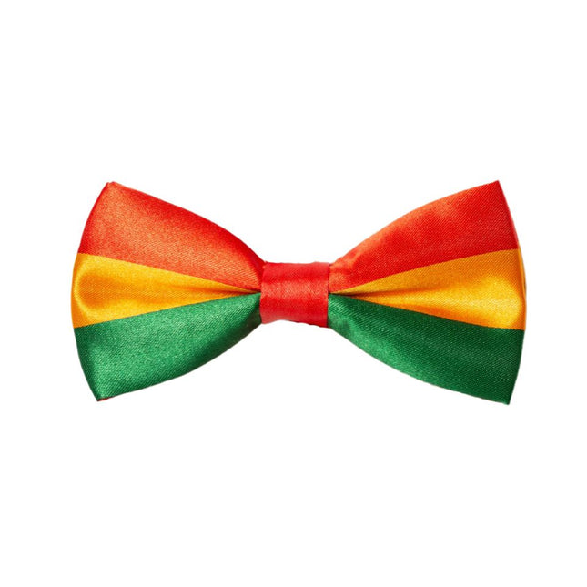 Vlinderstrik Rood/Geel/Groen - 6 Pack