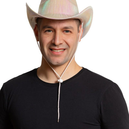 Cowboy Hoed Shiny Zilver