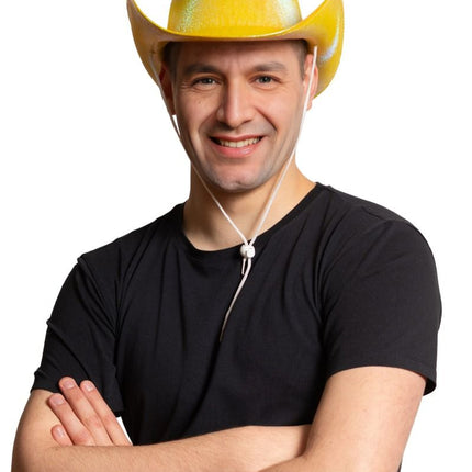Cowboy Hoed Shiny Goud
