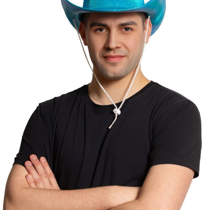 Cowboy Hoed Shiny Turquoise