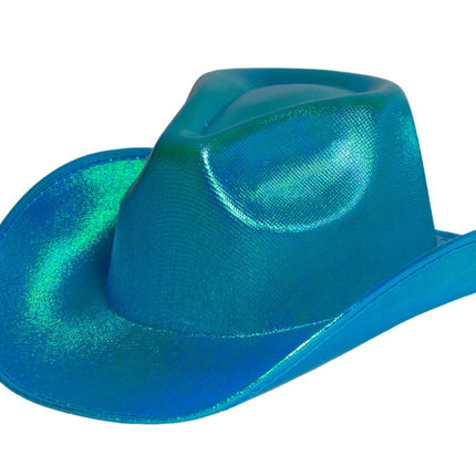 Cowboy Hoed Shiny Turquoise