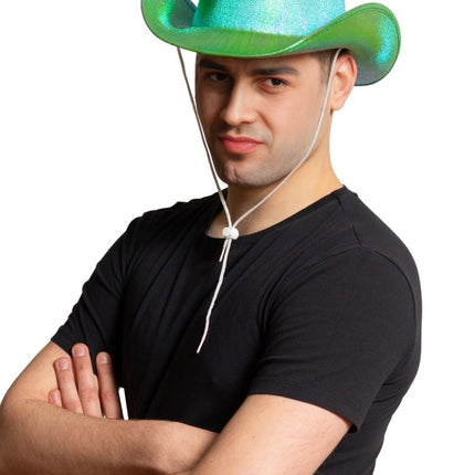 Cowboy Hoed Shiny Groen