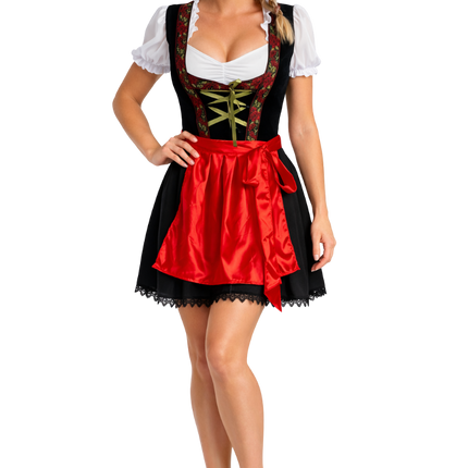 Rood Dirndl Jurk Oktoberfest Rosalie