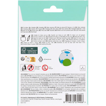 40 Jaar Helium Ballon Leeg 45cm van Folat koop je bij Partywinkel