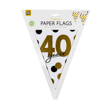 40 Jaar Slinger 6m van Paper Dreams koop je bij Partywinkel