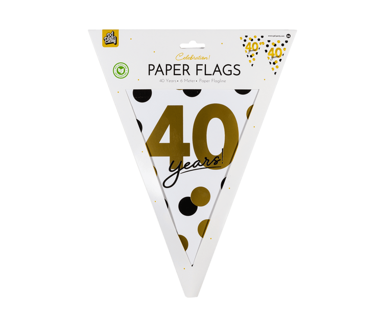 40 Jaar Slinger 6m van Paper Dreams koop je bij Partywinkel