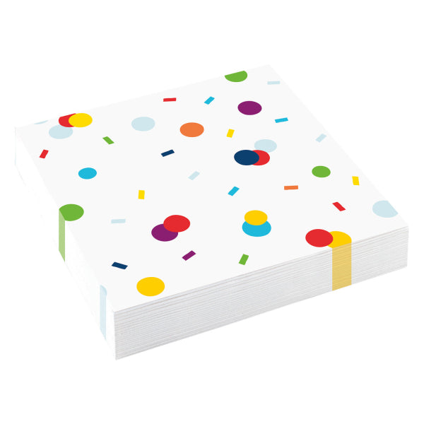 Servetten – Confetti Birthday – 33 x 33 cm – Set van 20