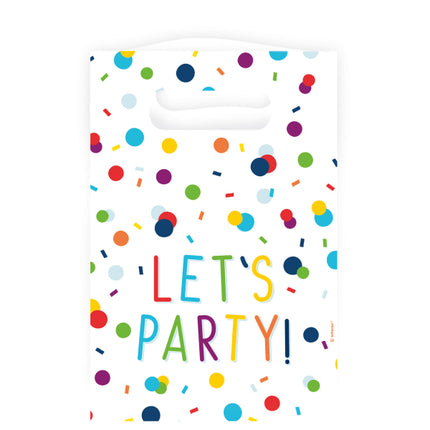 Traktatiezakjes – Confetti Birthday – Set van 8 – 15,7 x 23,6 cm