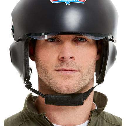 Top Gun Deluxe Helm, Zwart