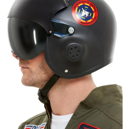 Top Gun Deluxe Helm, Zwart