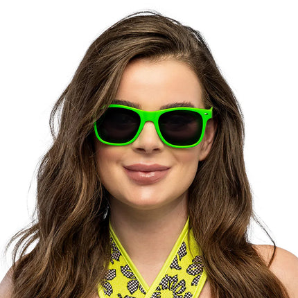 Partybril Pop neongroen UV