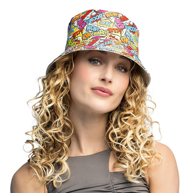 Bucket hat Rave pop art