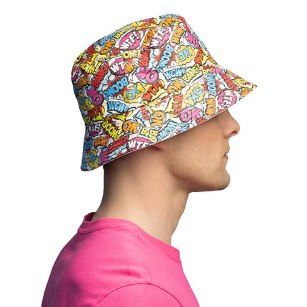 Bucket hat Rave pop art