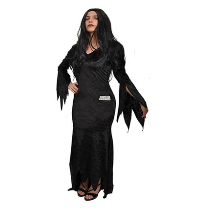 Morticia Kostuum Zwart