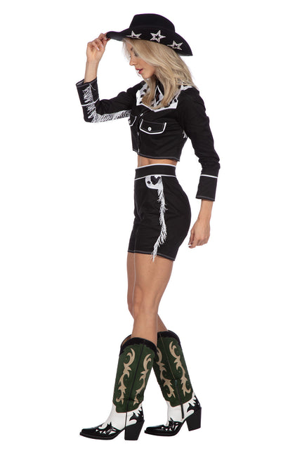 Cowgirl Kostuum Zwart Dames