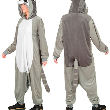 Wasbeer Jumpsuit met Kap