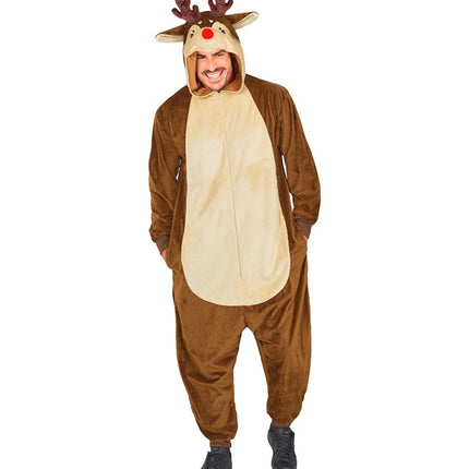Rendier Kostuum Bruin Uni