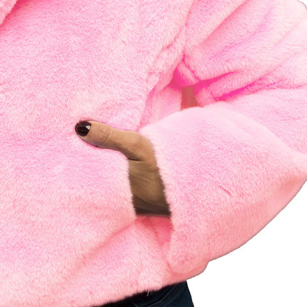 Jasje Fluffy rave lichtroze (M/L)