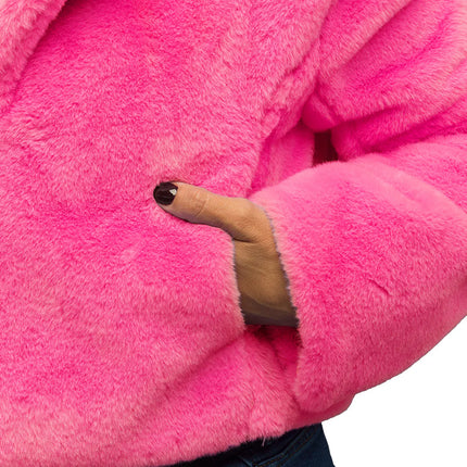 Jasje Fluffy rave neonroze (M/L)