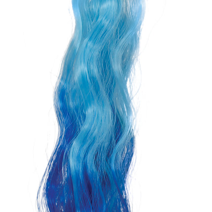 Blauwe Hair Extension Vlinder 35cm
