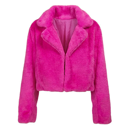 Jasje Fluffy rave roze (M/L)