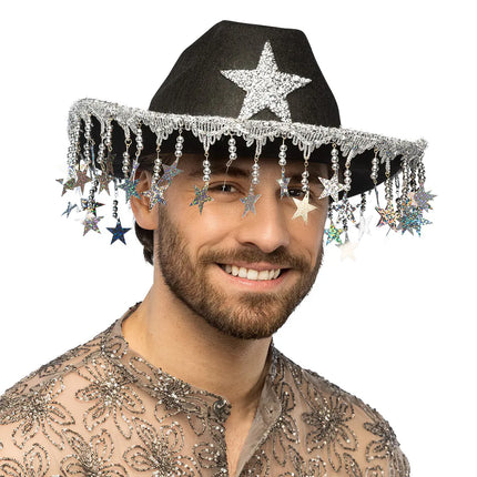 Cowboyhoed Stargazing zwart
