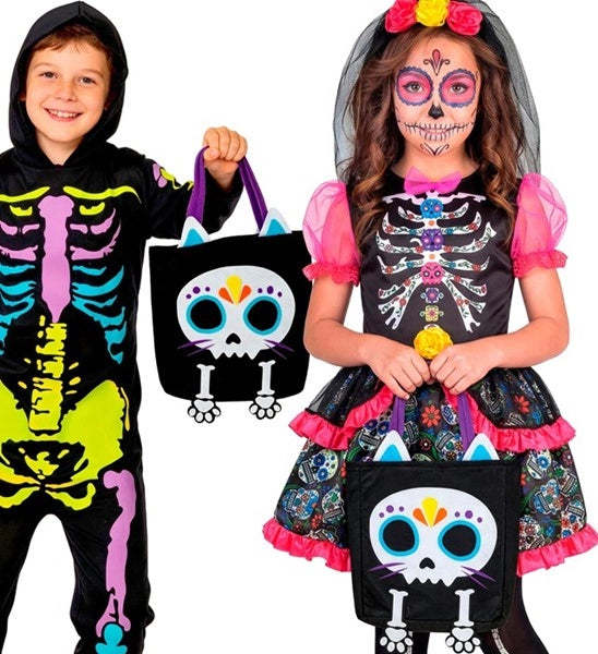 Trick or Treat Tas Skelet Kat